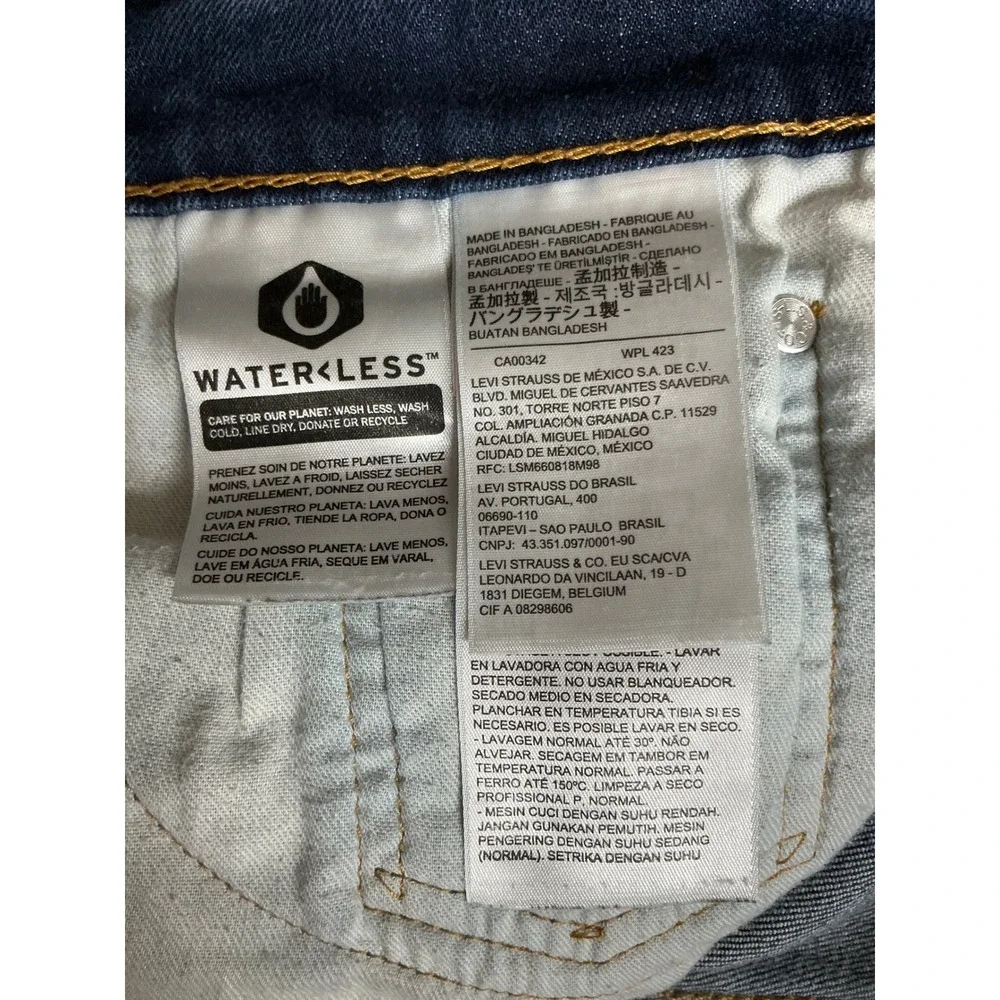 Levis 512 Slim Taper Jeans Mens 32x32 Dark Wash Stretch Denim 28833-0025
